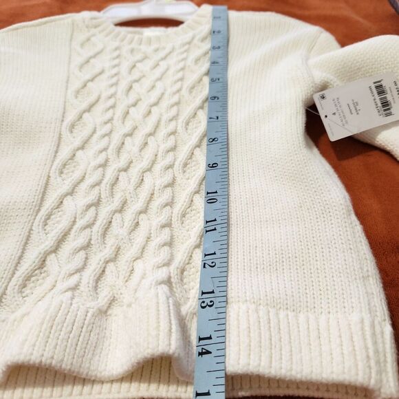 Carter's Sweater For Girls Size 4 100%cotton  Color Ivory - Picture 4 of 10